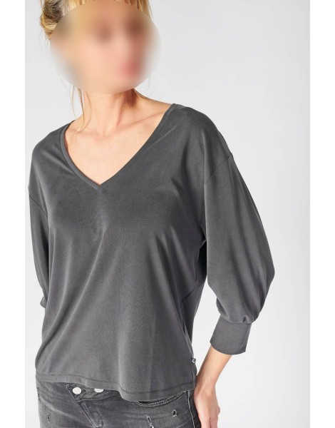 LE TEMPS DES CERISES TOP FEMME JESSIE anthracite