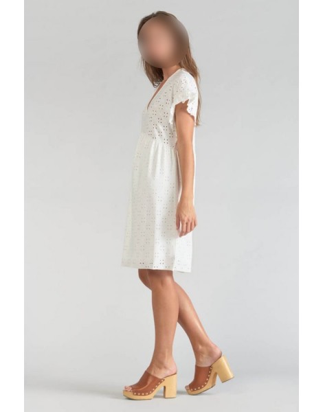 LE TEMPS DES CERISES ROBE FEMME LIA white