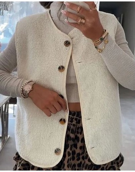 COLLECTION ITALIENNE VESTE FEMME EN MOMOUTE blanc